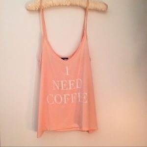 WILDFOX I need coffee sleep tank XS